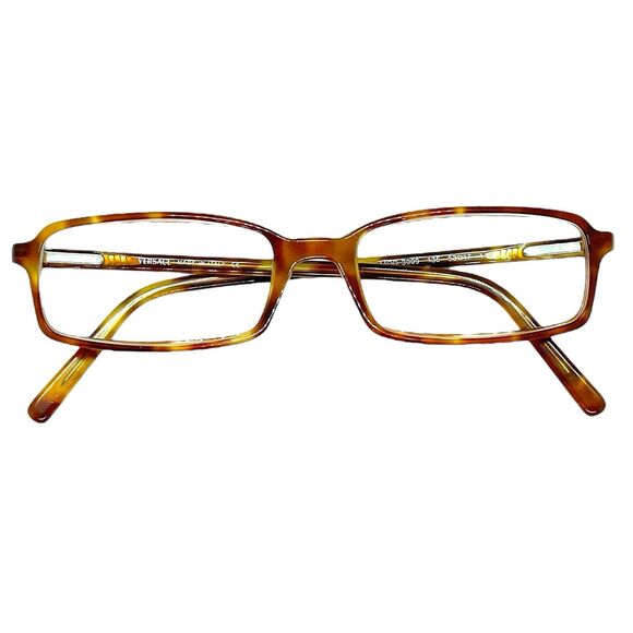 Versace Rectangular Eyeglasses Frames MOD 3009-136 Brown Tortoise 53-17-140 - Picture 7 of 11